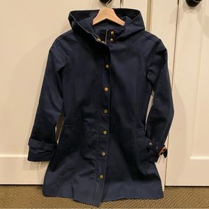 XS Banana Republic navy blue trench
